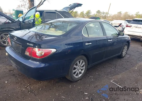 2004 Lexus Es 330 z USA, uszkodzony, nr VIN JTHBA30G640019547